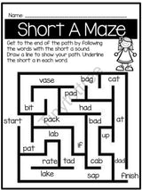 100 Phonics Printable Worksheets & Activities (page), picture 3