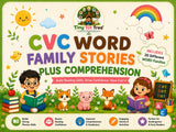 CVC Word Family Stories Plus Comprehension (cover), picture 1
