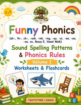 Funny Phonics: Sound Spelling Patterns & Phonics Rules, Volume 1 (cover), picture 1