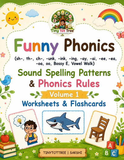 Funny Phonics: Sound Spelling Patterns & Phonics Rules, Volume 1 (cover)
