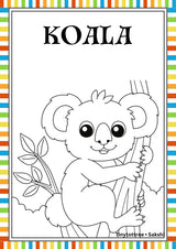Australian Animals Colouring Book (page), picture 2