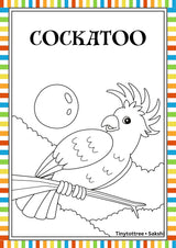 Australian Animals Colouring Book (page), picture 3