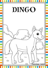 Australian Animals Colouring Book (page), picture 4