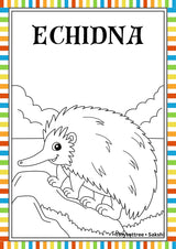 Australian Animals Colouring Book (page), picture 5