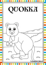 Australian Animals Colouring Book (page), picture 6