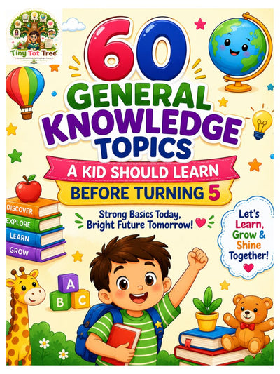 60 General Knowledge Topics a Kid Should Learn Before Turning 5 (cover)