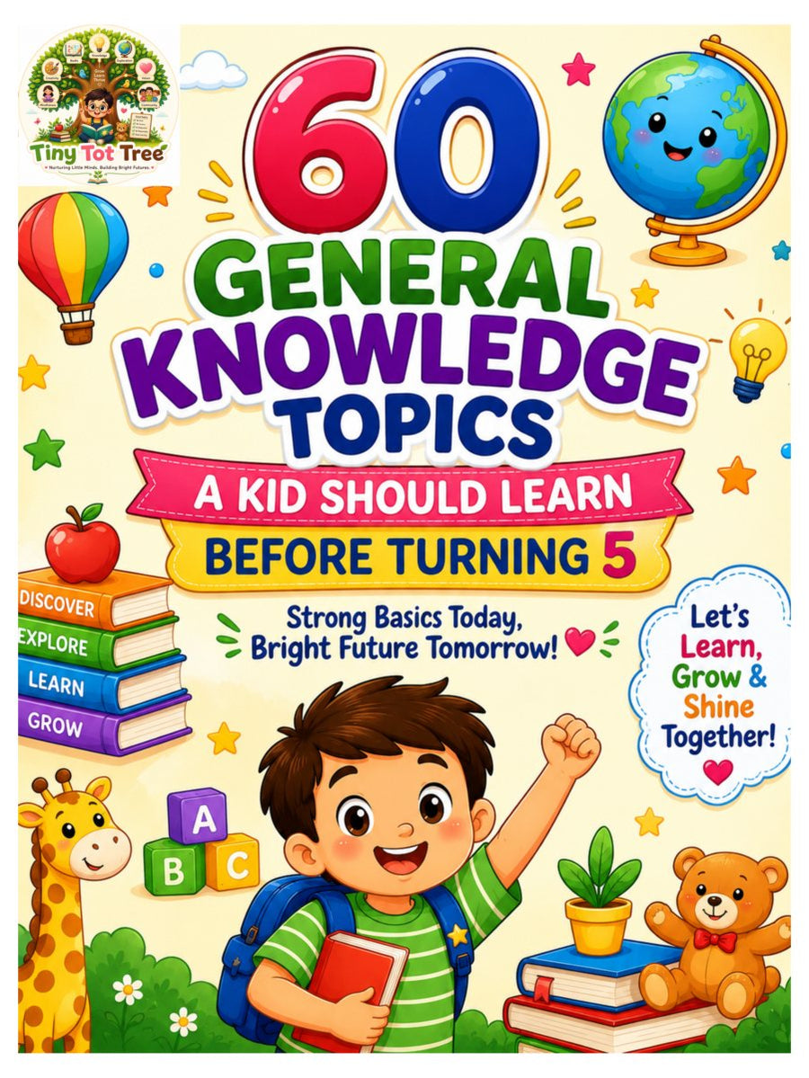 60 General Knowledge Topics a Kid Should Learn Before Turning 5 (cover)