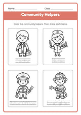 Superheroes: Our Community Helpers Coloring Book (page), picture 2