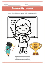 Superheroes: Our Community Helpers Coloring Book (page), picture 5