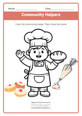 Superheroes: Our Community Helpers Coloring Book (page), picture 6
