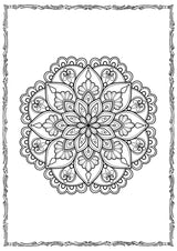 Mandala Coloring Book (page), picture 2