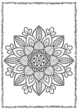 Mandala Coloring Book (page), picture 3