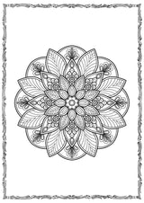 Mandala Coloring Book (page), picture 4