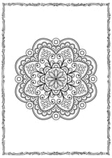 Mandala Coloring Book (page), picture 5