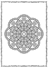 Mandala Coloring Book (page), picture 6