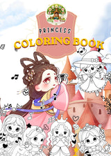Princess Coloring Book (cover), picture 1