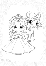 Princess Coloring Book (page), picture 4