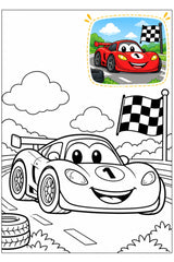 Spinning Wheels Coloring Book (page), picture 2
