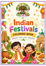 Indian Festivals Coloring Book (cover), picture 1