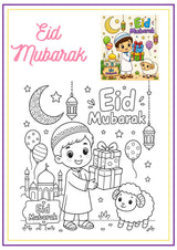 Indian Festivals Coloring Book (page), picture 3