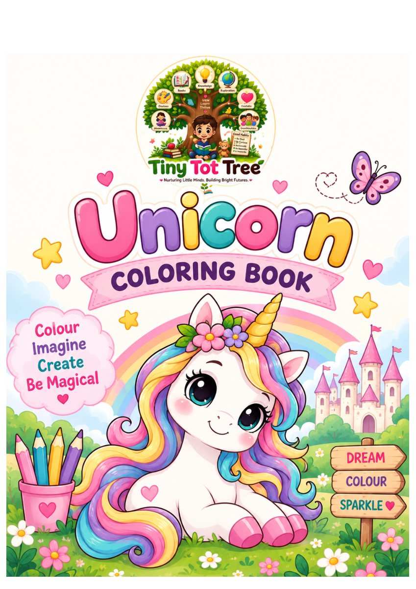 Unicorn Coloring Book (cover)