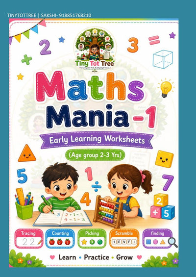 Maths Mania 1: Early Learning Worksheets (cover)